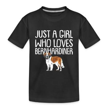 St. Bernard Gift Dogs - Kids' Premium Organic T-Shirt - black - Front