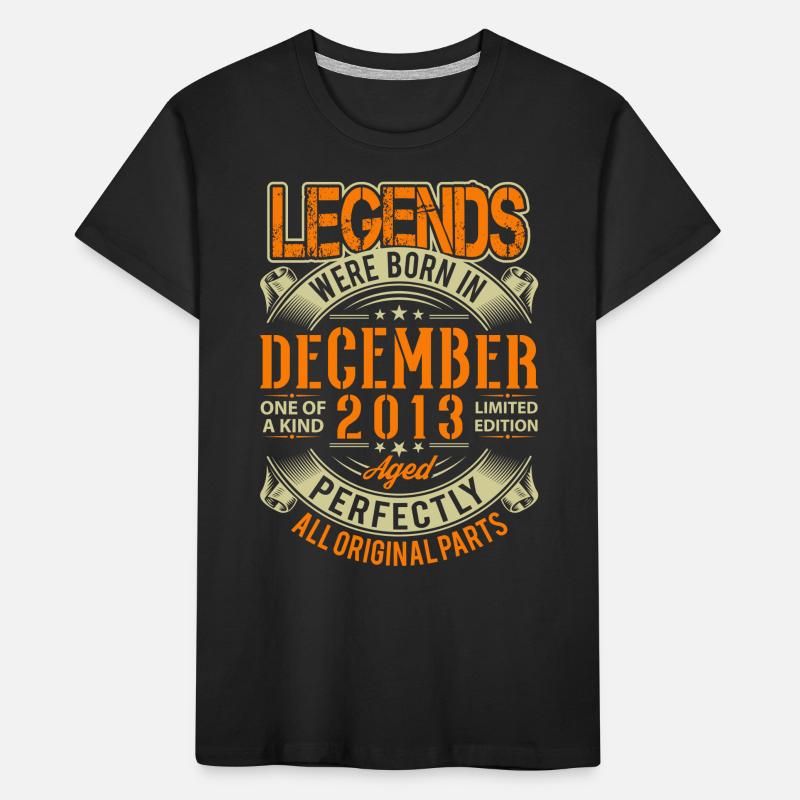 2013 Dezember Geburtstag Legende Kinder Premium Bio T-Shirt