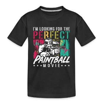 Paintball Je cherche Airsoft Paintball Player - T-shirt bio Premium Enfant - noir - Devant
