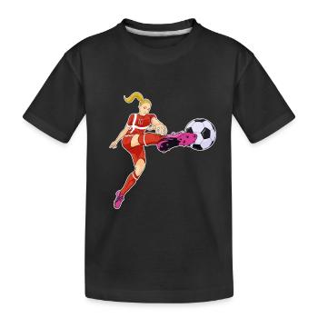 Danish National Soccer Team I Football Denmark - Kinder Premium Bio T-Shirt - Schwarz - Vorne