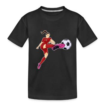 Moroccan National Soccer Team I Football Morocco - Kinder Premium Bio T-Shirt - Schwarz - Vorne