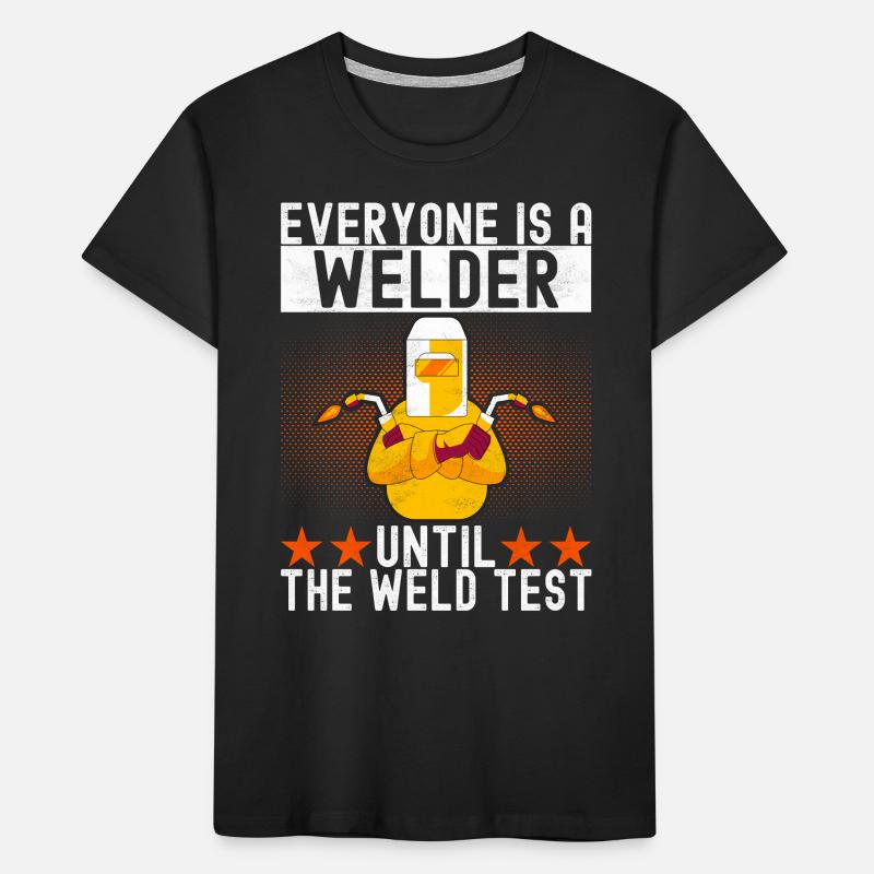 Welder welding Kids' Premium Organic T-Shirt