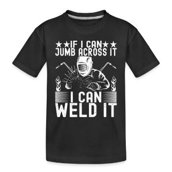Schweißer Schweißen - Kinder Premium Bio T-Shirt - Schwarz - Vorne