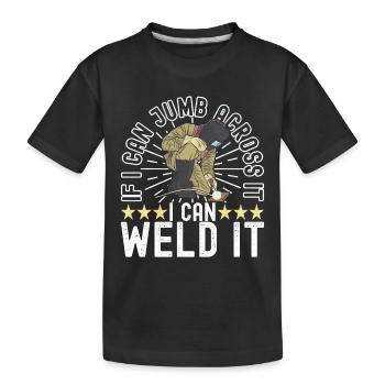 Schweißer Schweißen - Kinder Premium Bio T-Shirt - Schwarz - Vorne