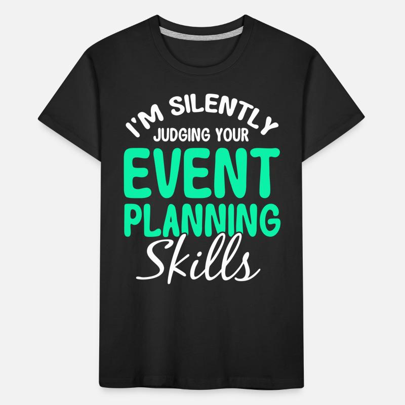 Event Planner Wedding Planner Event Manager Kids' Premium Organic T-Shirt