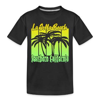 La Jolla Beach Southern California - Kinder Premium Bio T-Shirt - Schwarz - Vorne
