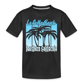 La Jolla Beach Southern California - Kinder Premium Bio T-Shirt - Schwarz - Vorne