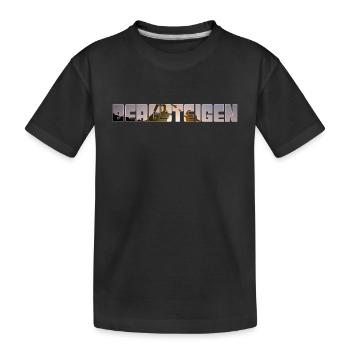 bergsteigen - Kinder Premium Bio T-Shirt - Schwarz - Vorne