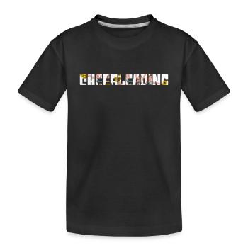 Cheerleading - Kids' Premium Organic T-Shirt - black - Front