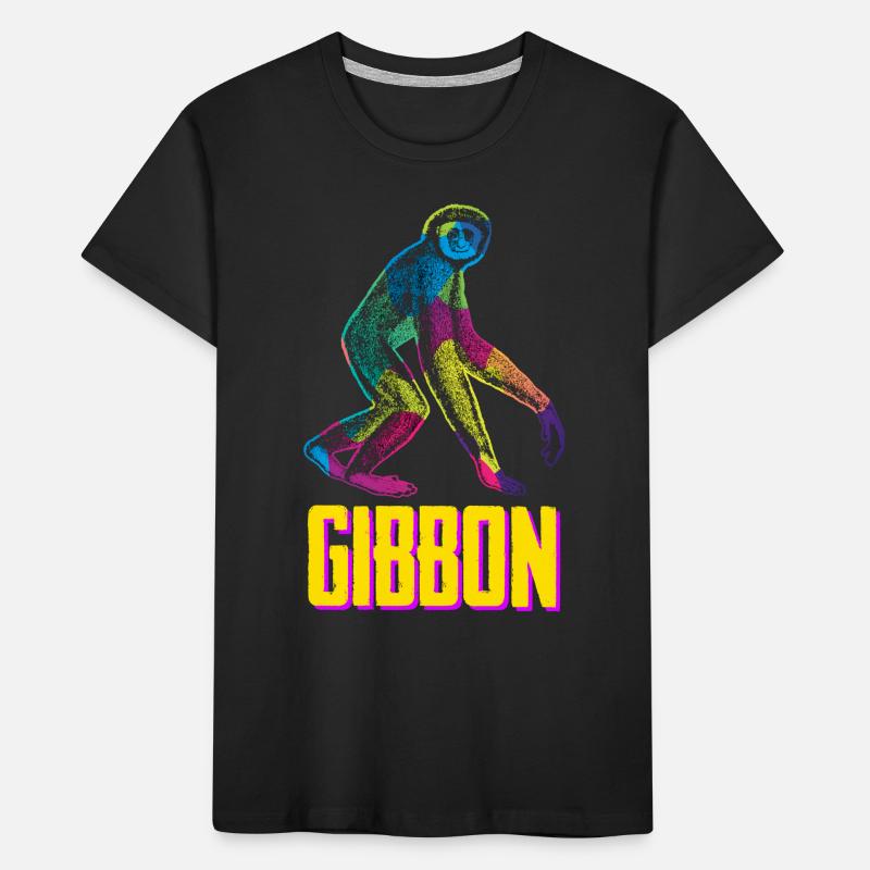 Gibbon Monkey Kids' Premium Organic T-Shirt