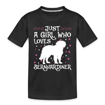 St. Bernard Gift Dogs - Kids' Premium Organic T-Shirt - black - Front