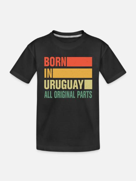 Né en Uruguay - T-shirt bio Premium Enfant - noir