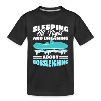 Bob Sledge - Kids' Premium Organic T-Shirt - black - Front