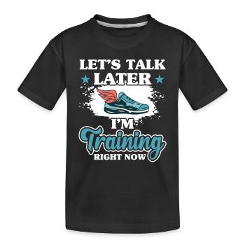 Marathon Schlacht Turnier Marathoner - Kinder Premium Bio T-Shirt - Schwarz - Vorne