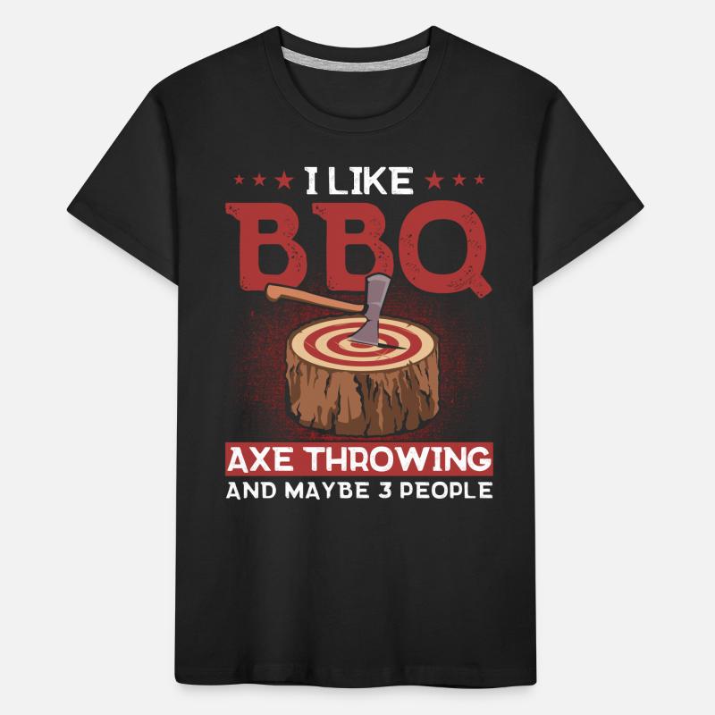 Axe Thrower Axe Throw Axe Gift Kids' Premium Organic T-Shirt