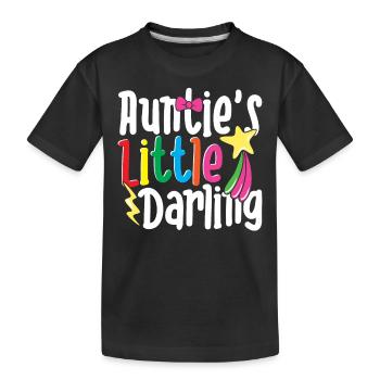 Auntie’s Little Darling Loisirs colorés pour enfants - T-shirt bio Premium Enfant - noir - Devant