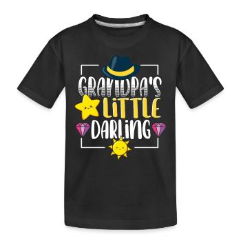 Grandpa’s Little Darling Kiddie Sun Star Kids - T-shirt bio Premium Enfant - noir - Devant