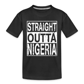 Nigeria Straight outta Nigeria - T-shirt bio Premium Enfant - noir - Devant