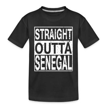 Sénégal Tout droit sorti du Sénégal - T-shirt bio Premium Enfant - noir - Devant