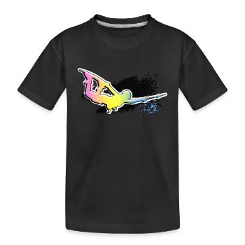 wakeboard, silhouette, sports nautiques, wakeboarder, - T-shirt bio Premium Enfant - noir - Devant