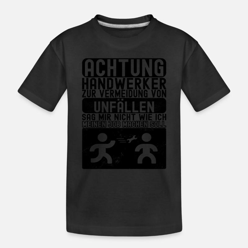 KFZ Mechaniker Mechatroniker - Kinder Premium Bio T-Shirt - Schwarz