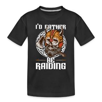 Vikinger Nordisch - Kinder Premium Bio T-Shirt - Schwarz - Vorne