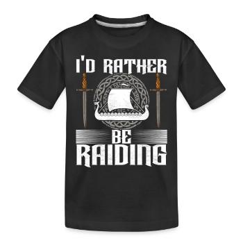 Vikinger Nordisch - Kinder Premium Bio T-Shirt - Schwarz - Vorne