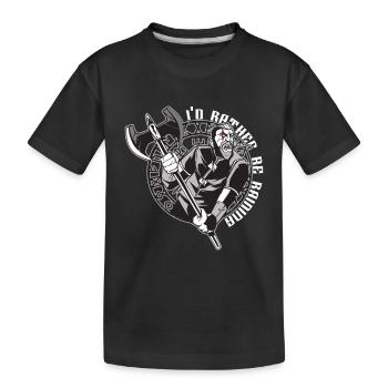 Vikinger Nordisch - Kinder Premium Bio T-Shirt - Schwarz - Vorne