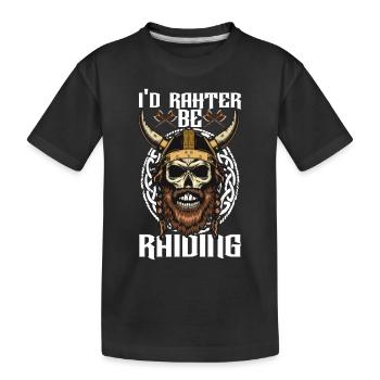 Vikinger Nordisch - Kinder Premium Bio T-Shirt - Schwarz - Vorne
