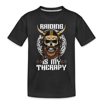 Vikinger Nordisch - Kinder Premium Bio T-Shirt - Schwarz - Vorne