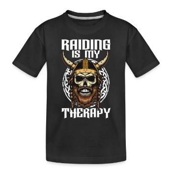 Vikinger Nordisch - Kinder Premium Bio T-Shirt - Schwarz - Vorne