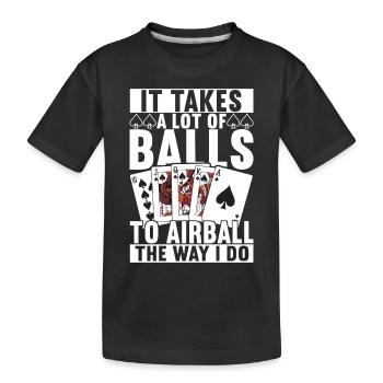 Poker Poker Player Casino - Kids' Premium Organic T-Shirt - black - Front