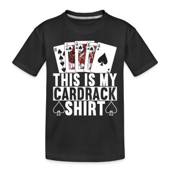 Poker Poker Player Casino - Kids' Premium Organic T-Shirt - black - Front
