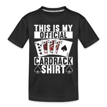 Poker Poker Player Casino - Kids' Premium Organic T-Shirt - black - Front