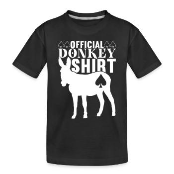 Poker Poker Player Casino - Kids' Premium Organic T-Shirt - black - Front