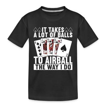 Poker Poker Player Casino - Kids' Premium Organic T-Shirt - black - Front