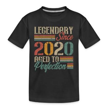 Vintage 2020 Retro Birthday Gift - Kids' Premium Organic T-Shirt - black - Front