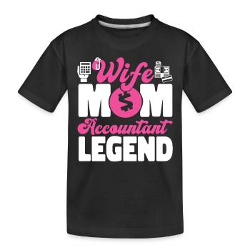 Comptable Comptable Comptable - T-shirt bio Premium Enfant - noir - Devant