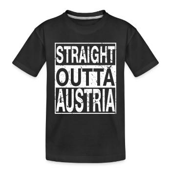 Autriche Straight outta Autriche - T-shirt bio Premium Enfant - noir - Devant