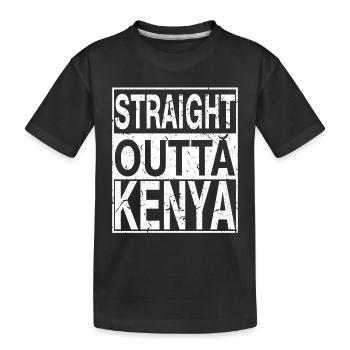 Kenya Straight outta Kenya - T-shirt bio Premium Enfant - noir - Devant
