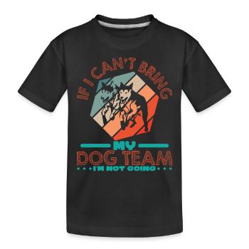 Sled Dog Racing Sled Dogs Gift - Kids' Premium Organic T-Shirt - black - Front