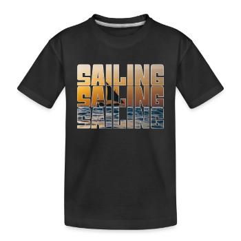 Voile - T-shirt bio Premium Enfant - noir - Devant