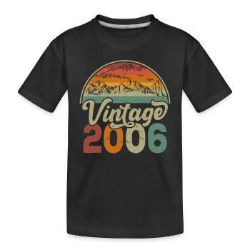 Vintage 2006 - Kids' Premium Organic T-Shirt - black - Front