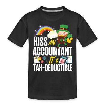 Comptable Comptable Comptable - T-shirt bio Premium Enfant - noir - Devant