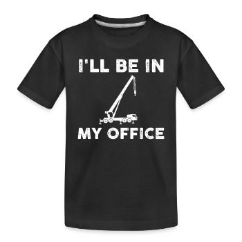 Cadeau de grutier mobile - T-shirt bio Premium Enfant - noir - Devant