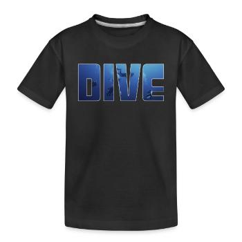 dive - Kids' Premium Organic T-Shirt - black - Front