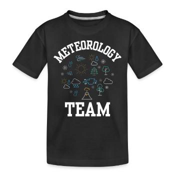 Équipe Météorologie Prévisions météorologiques Météorologue - T-shirt bio Premium Enfant - noir - Devant