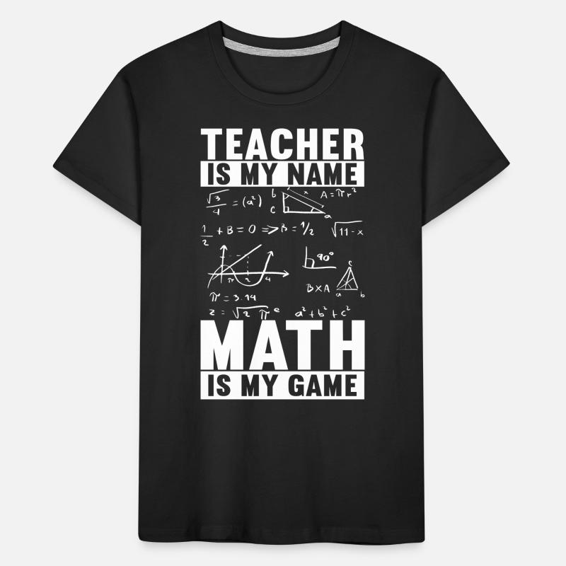 Math Teacher Kids' Premium Organic T-Shirt