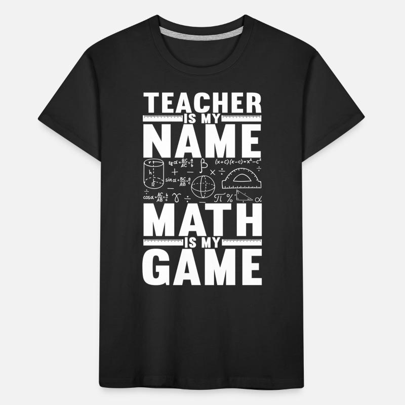 Math Teacher Kids' Premium Organic T-Shirt