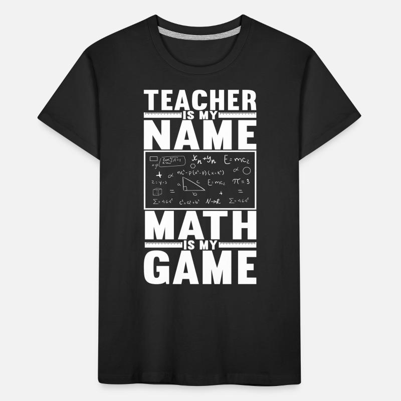 Mathe Mathelehrer Kinder Premium Bio T-Shirt